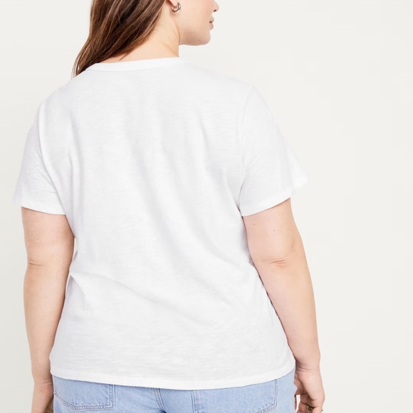 NWT OLD NAVY EveryWear Slub-Knit Graphic T-Shirt Color: Calla Lilies - Picture 8 of 10